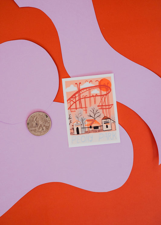 Peony Park Sticker
