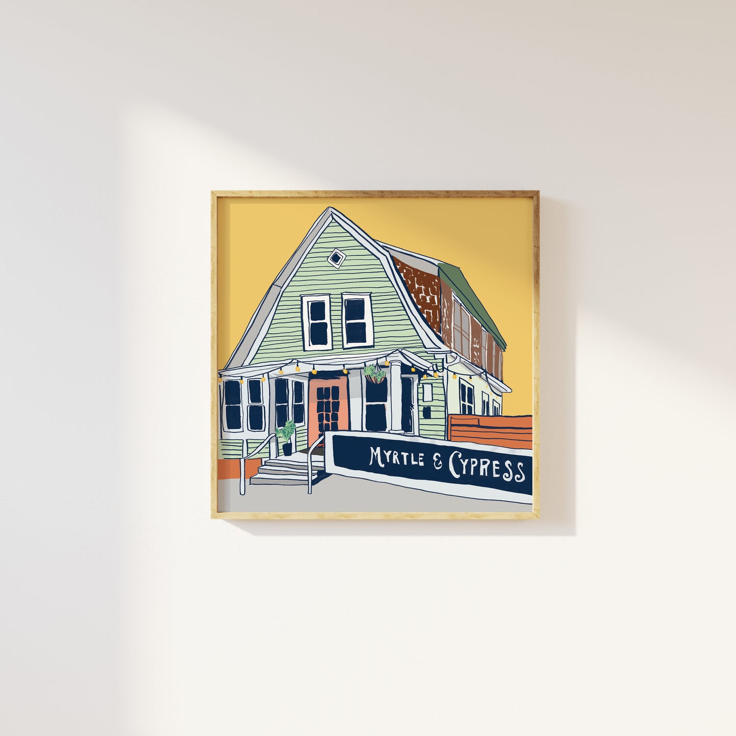 Myrtle & Cypress Print