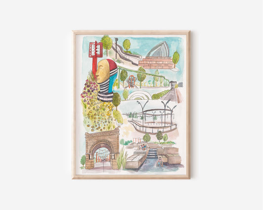 Omaha Riverfront Print