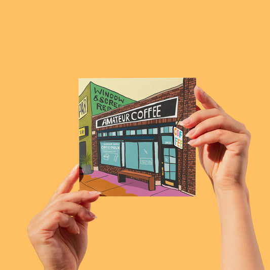 Amateur Coffee Greeting Card