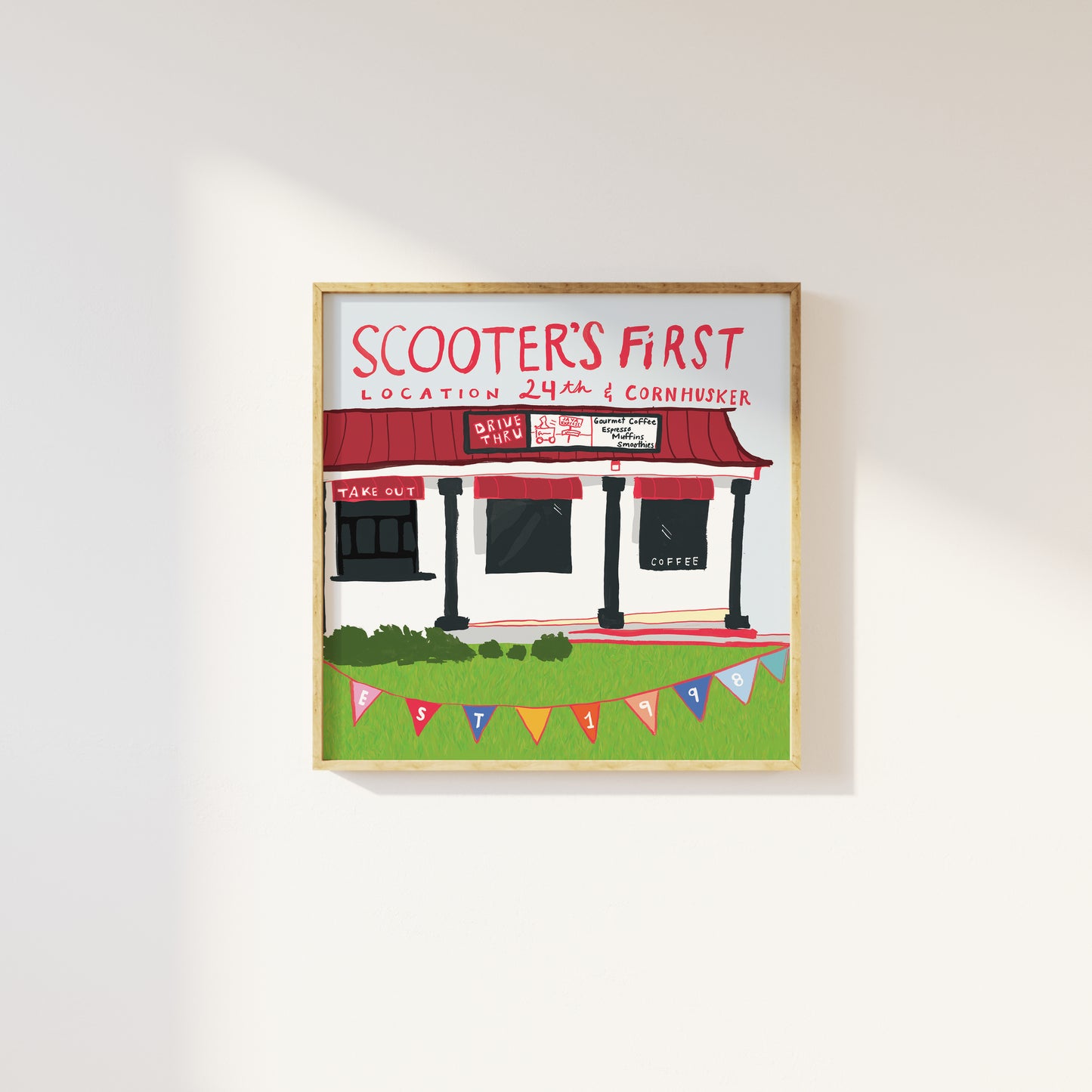 Scooter's First Location Print