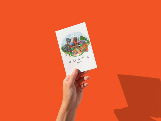 The Road to Omaha Greeting Card