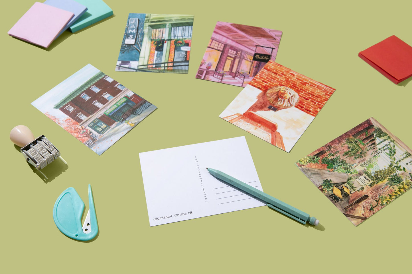Old Market Postcard Set