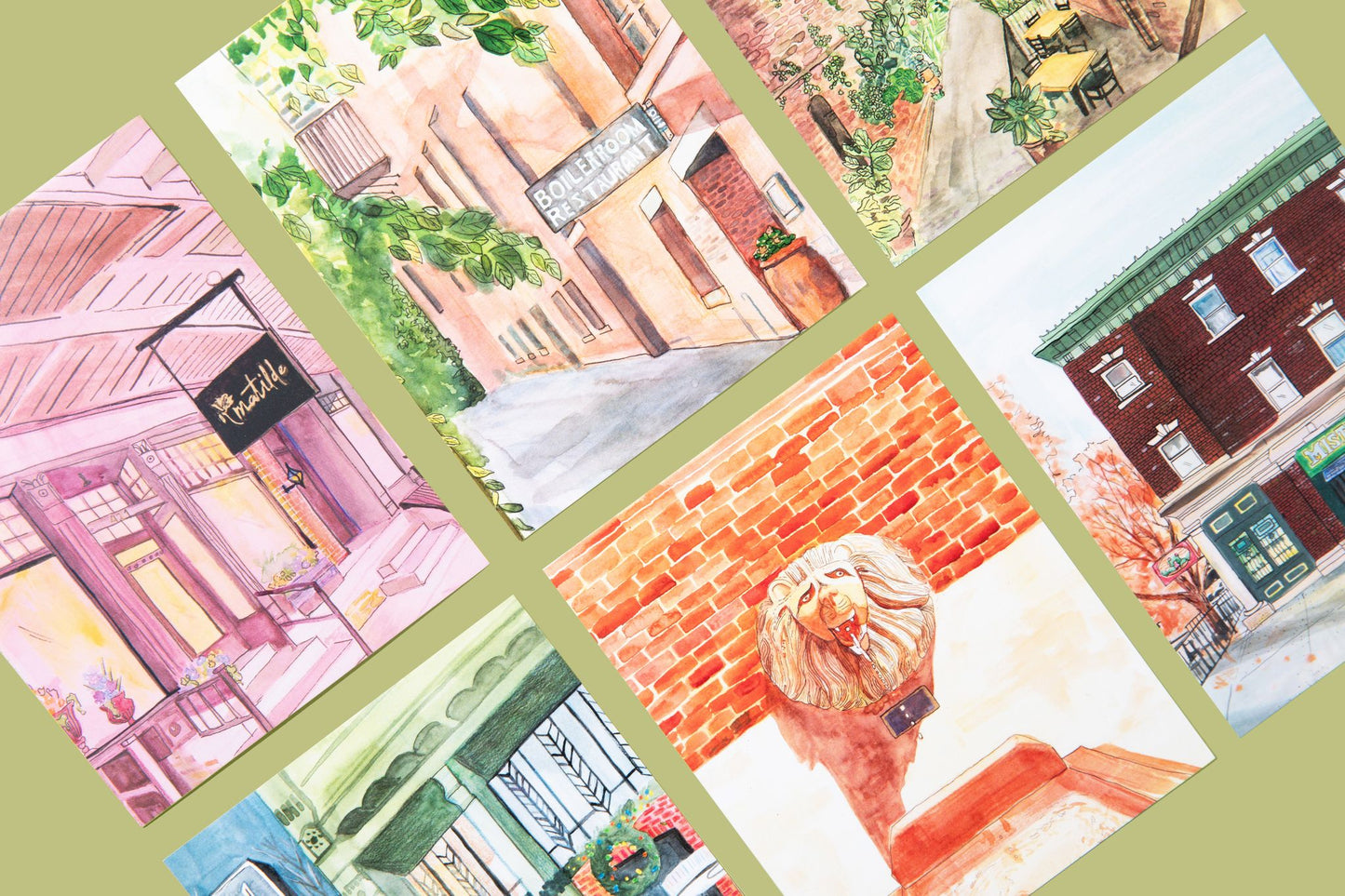 Old Market Postcard Set