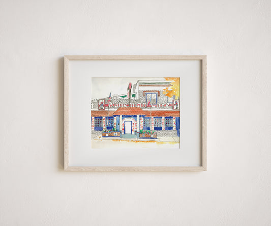Bohemian Cafe Print