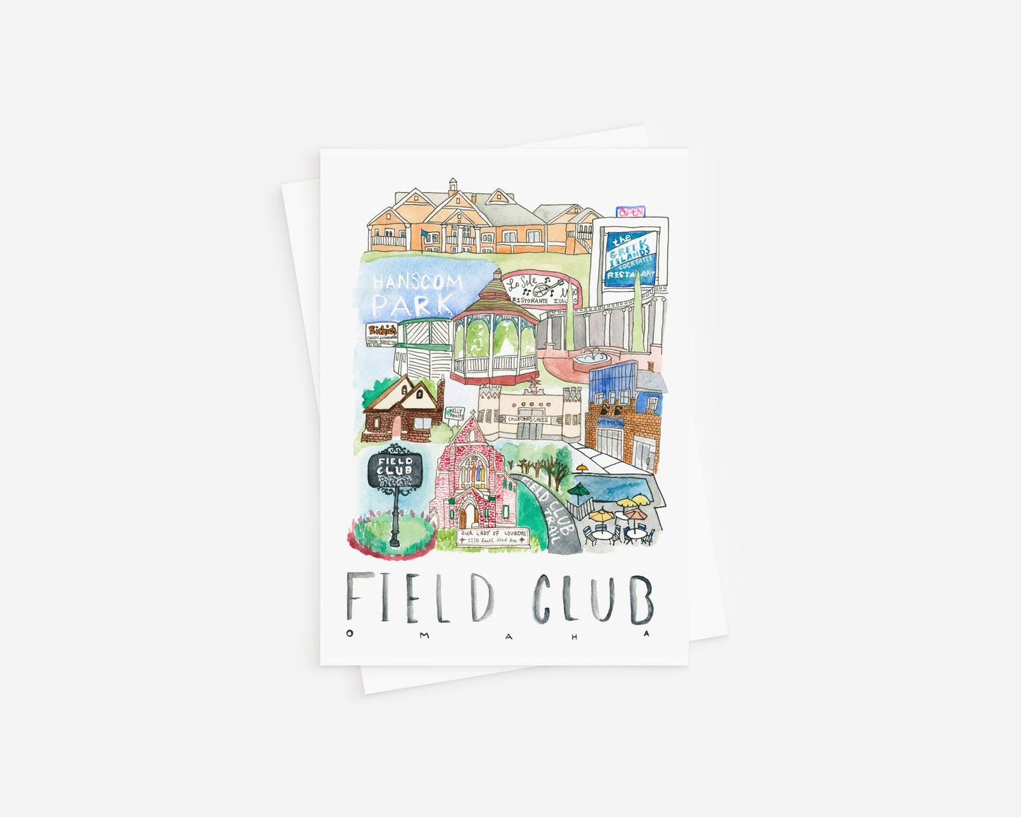 Field Club Greeting Card