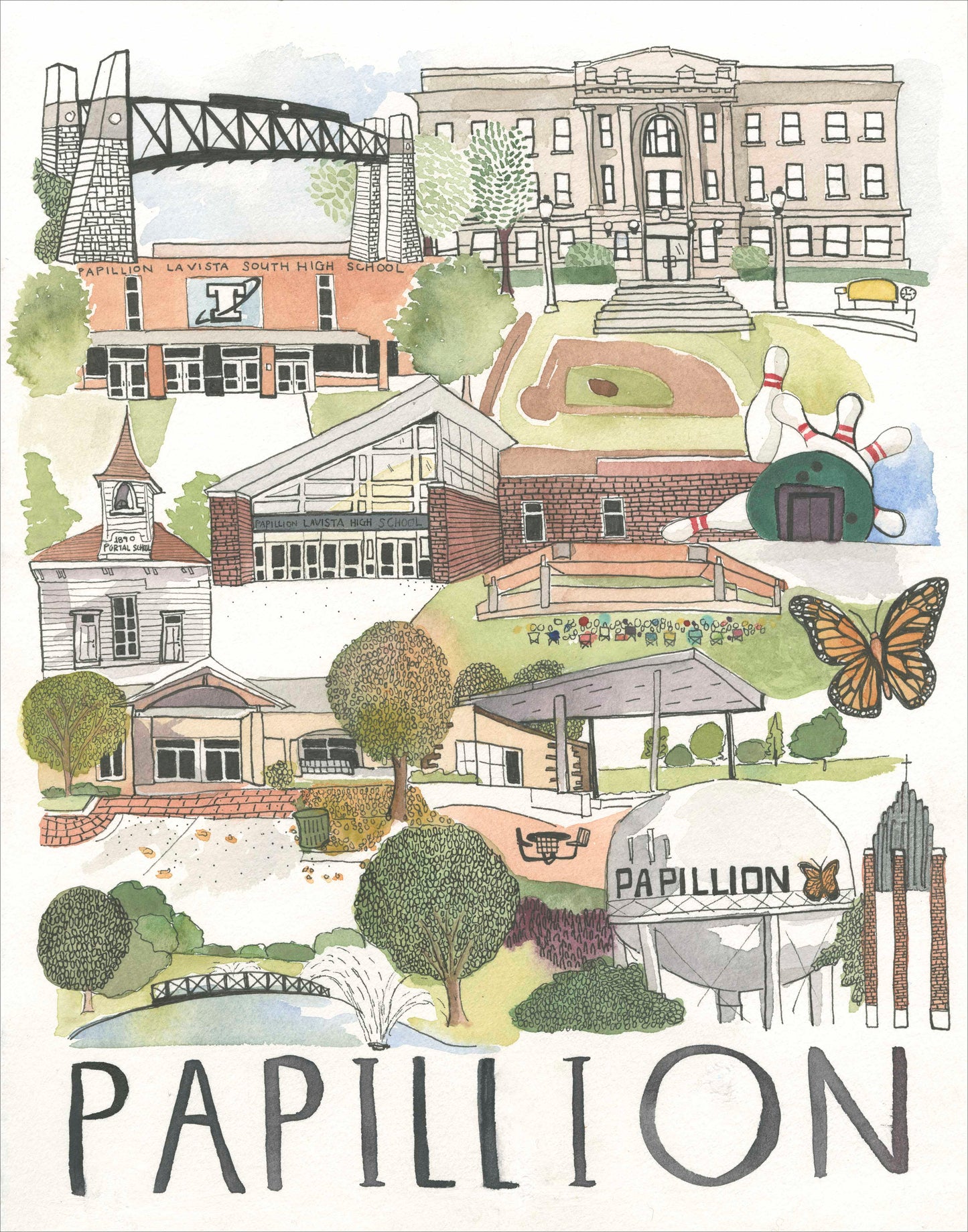 Papillion Print