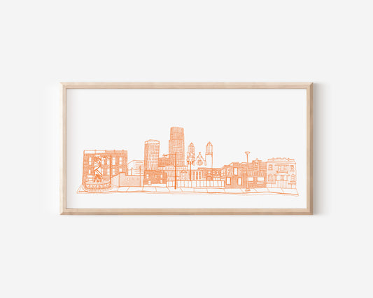 Omaha Cityscape Print