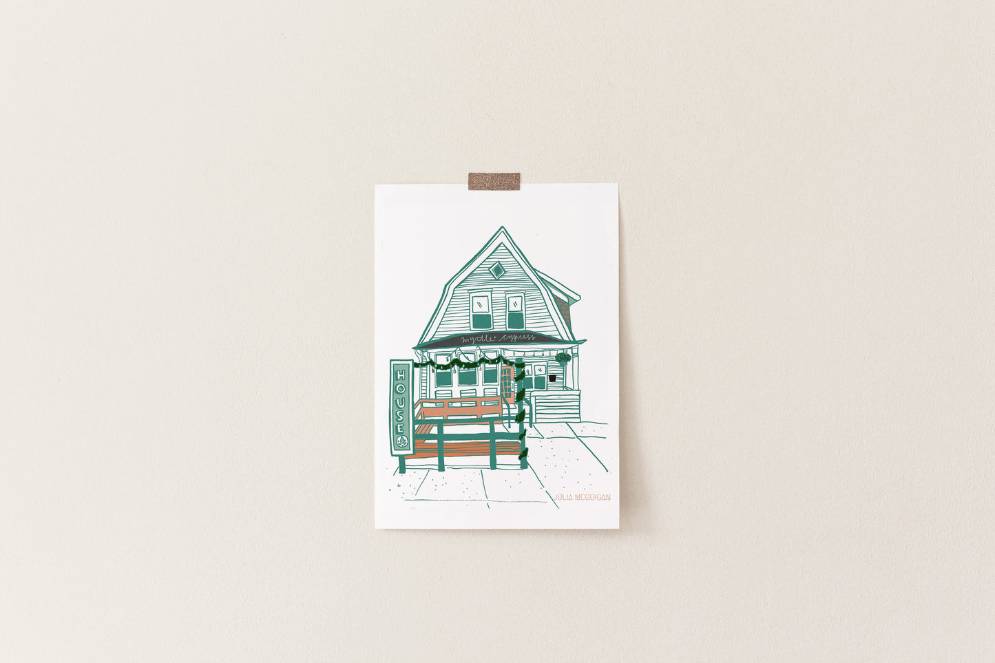 Myrtle & Cypress Print