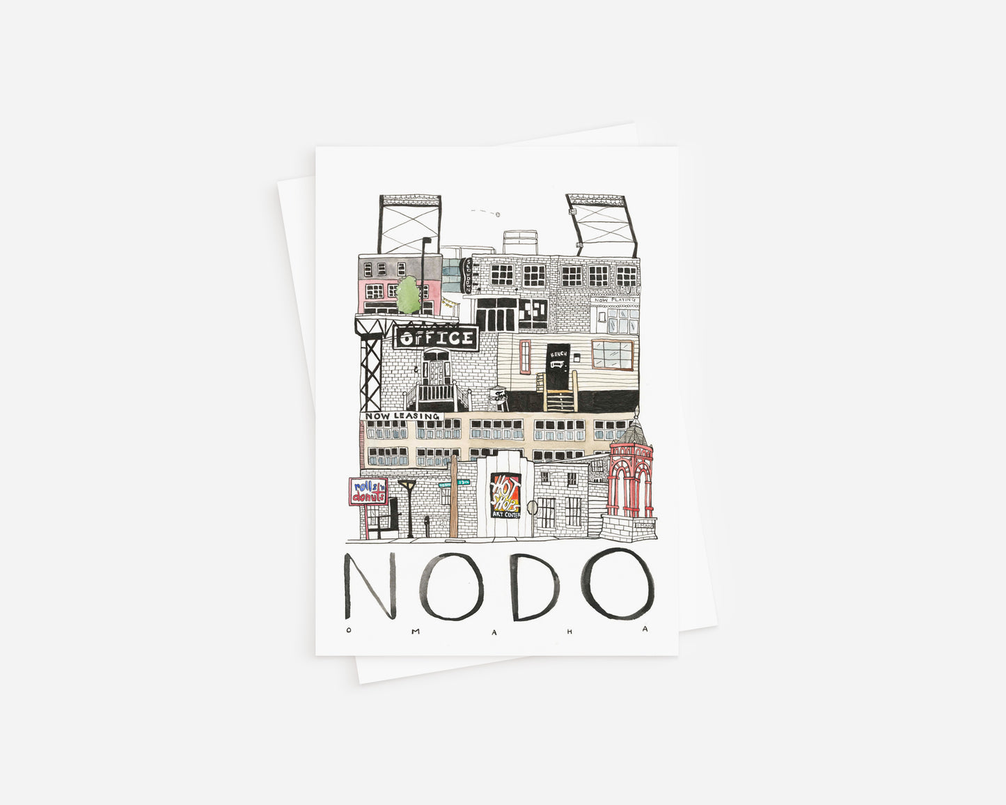 North Downtown Omaha Greeting Card