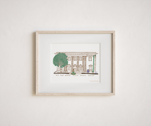 South Omaha Post Office Print
