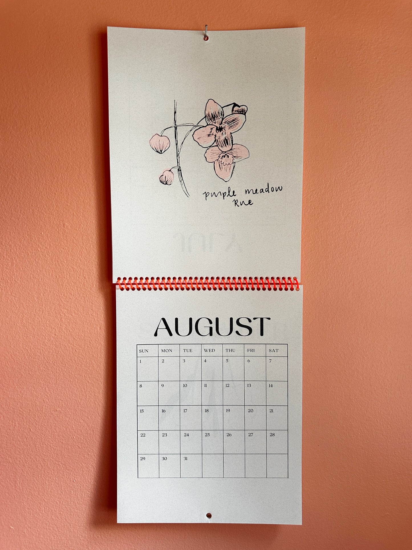 2027 Nebraska Native Flowers - Risograph Calendar