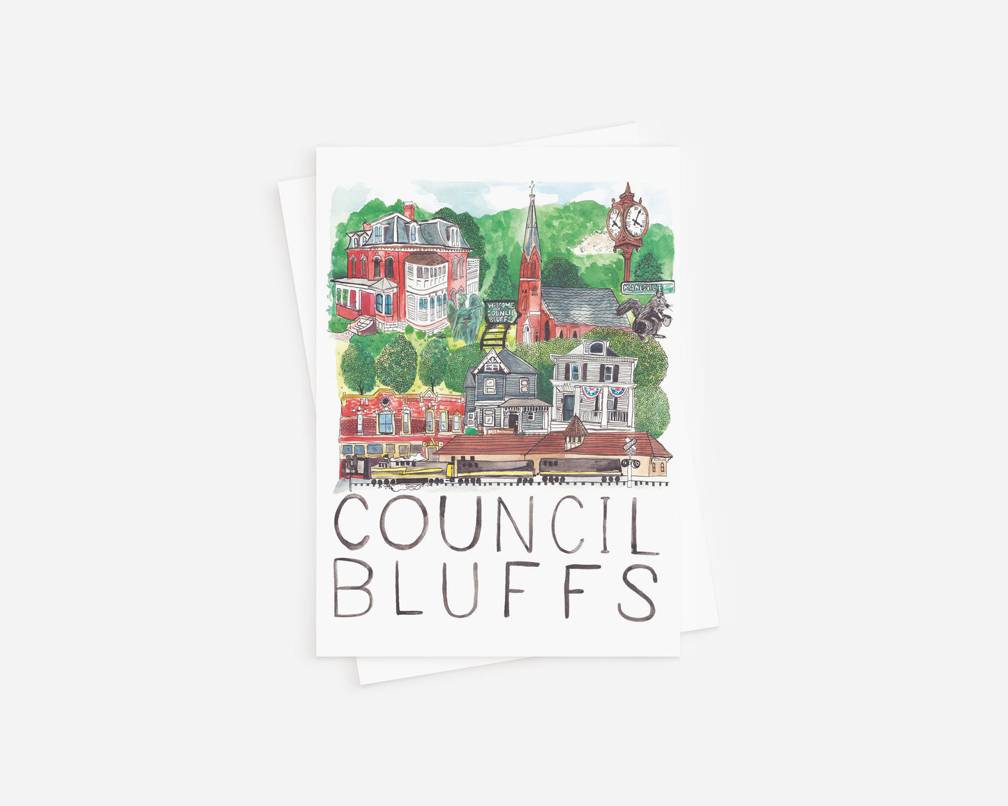 Council Bluffs Greeting Card