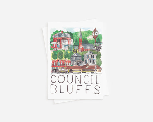 Council Bluffs Greeting Card