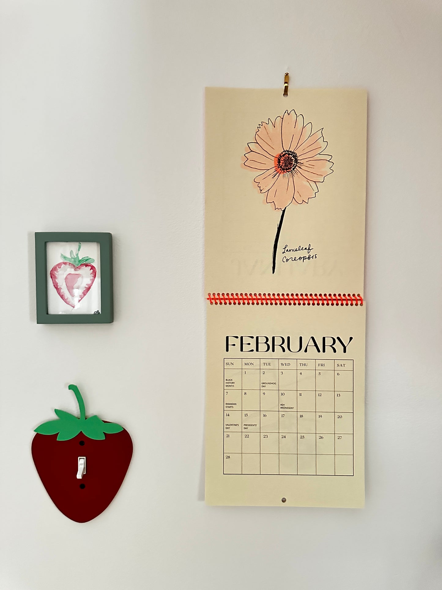 2027 Nebraska Native Flowers - Risograph Calendar