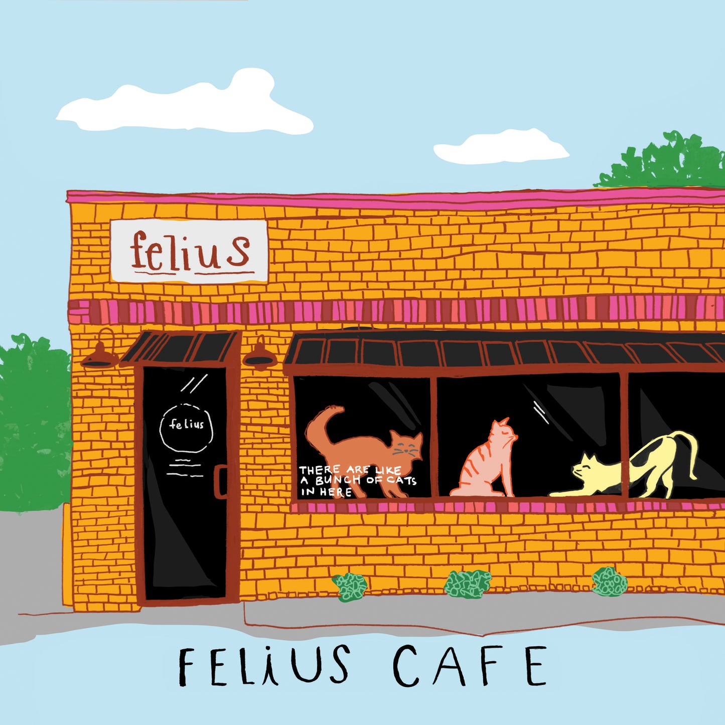 Felius Cat Cafe Print
