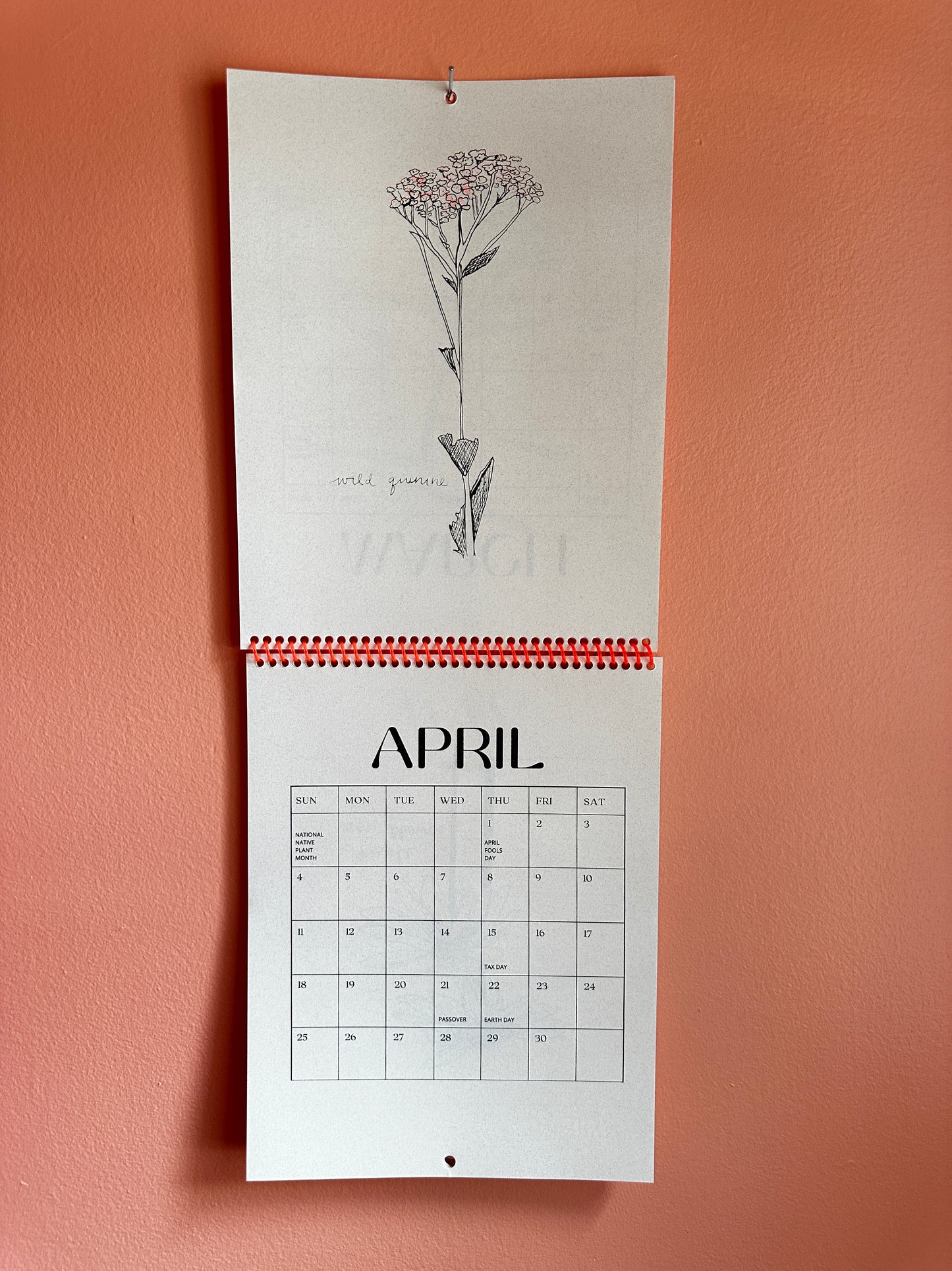 2027 Nebraska Native Flowers - Risograph Calendar