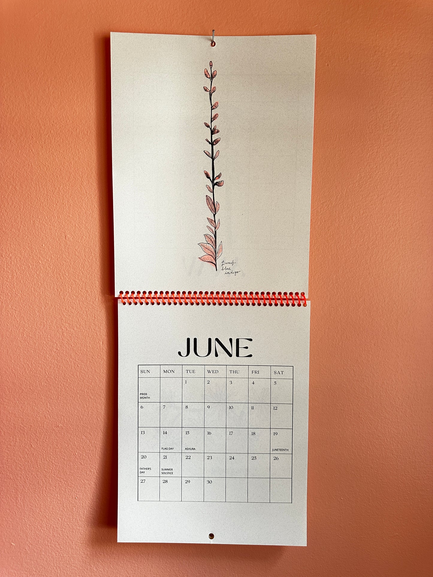 2027 Nebraska Native Flowers - Risograph Calendar