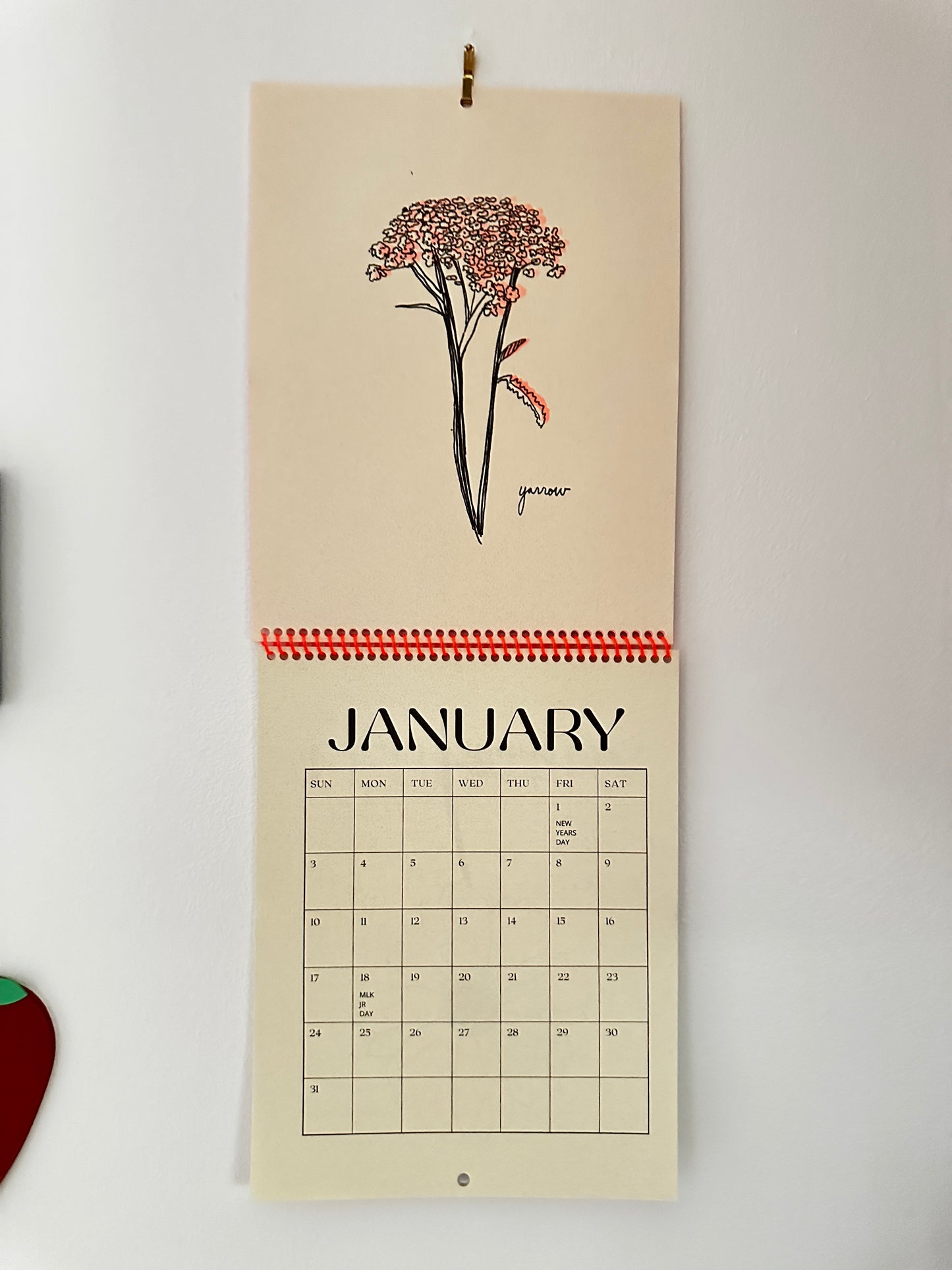 2027 Nebraska Native Flowers - Risograph Calendar