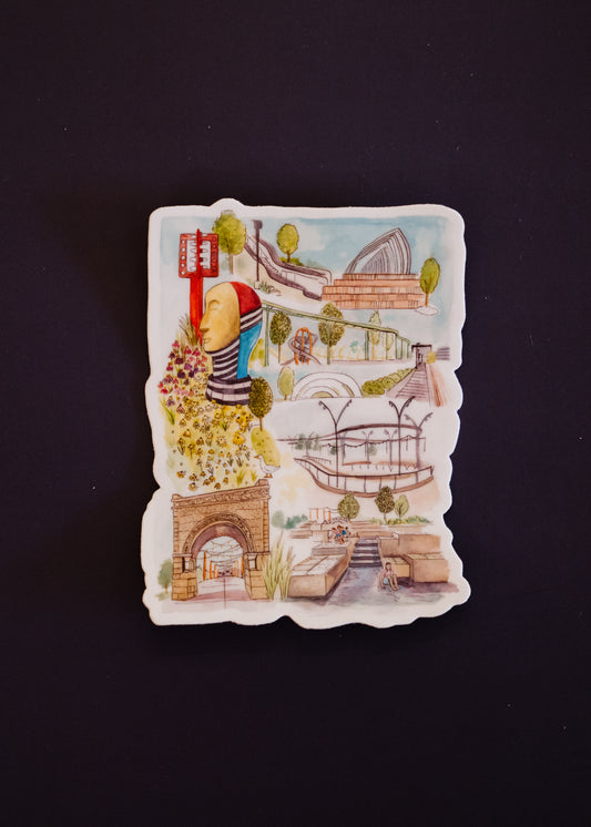 Omaha Riverfront Sticker