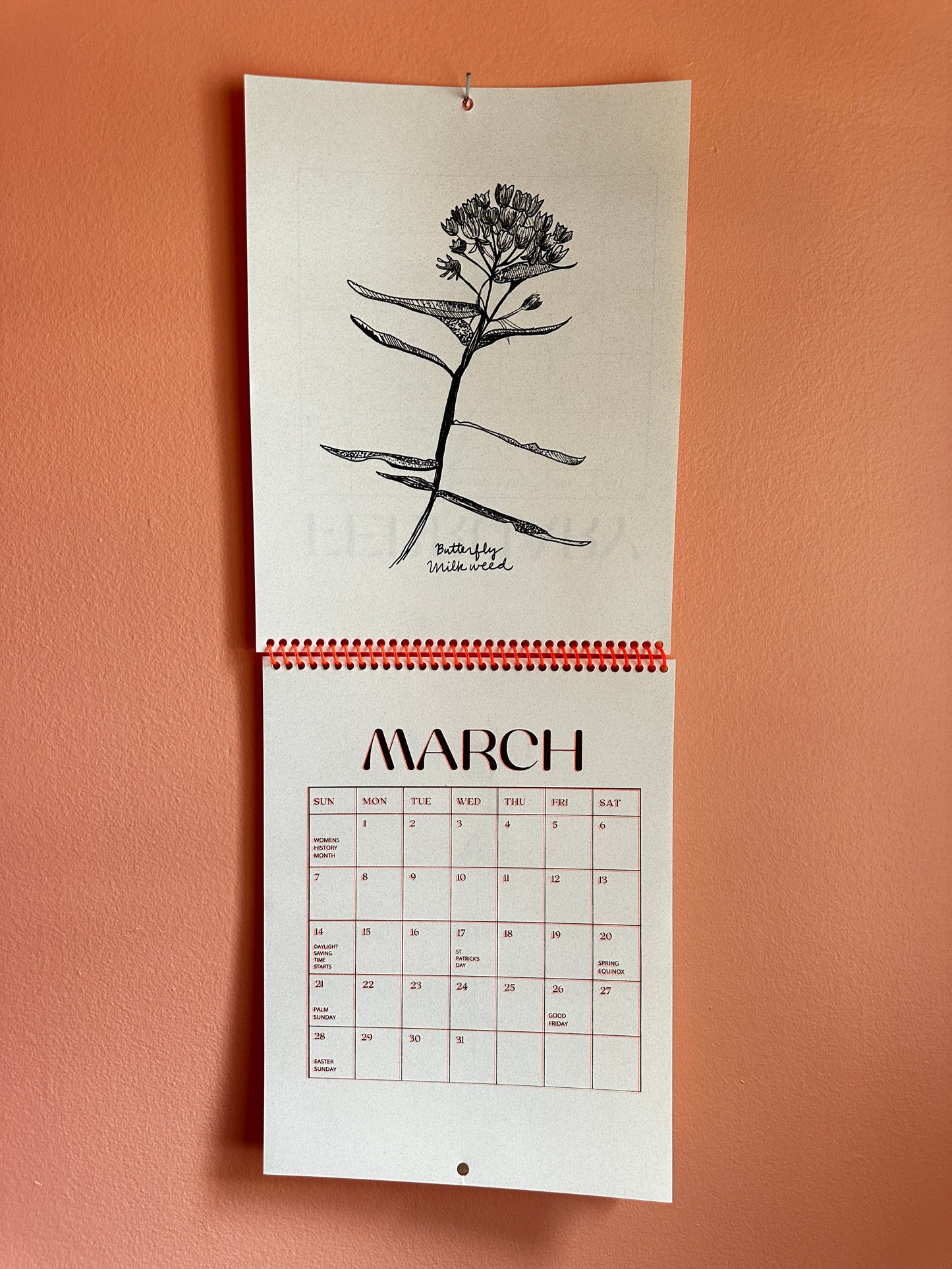 2027 Nebraska Native Flowers - Risograph Calendar