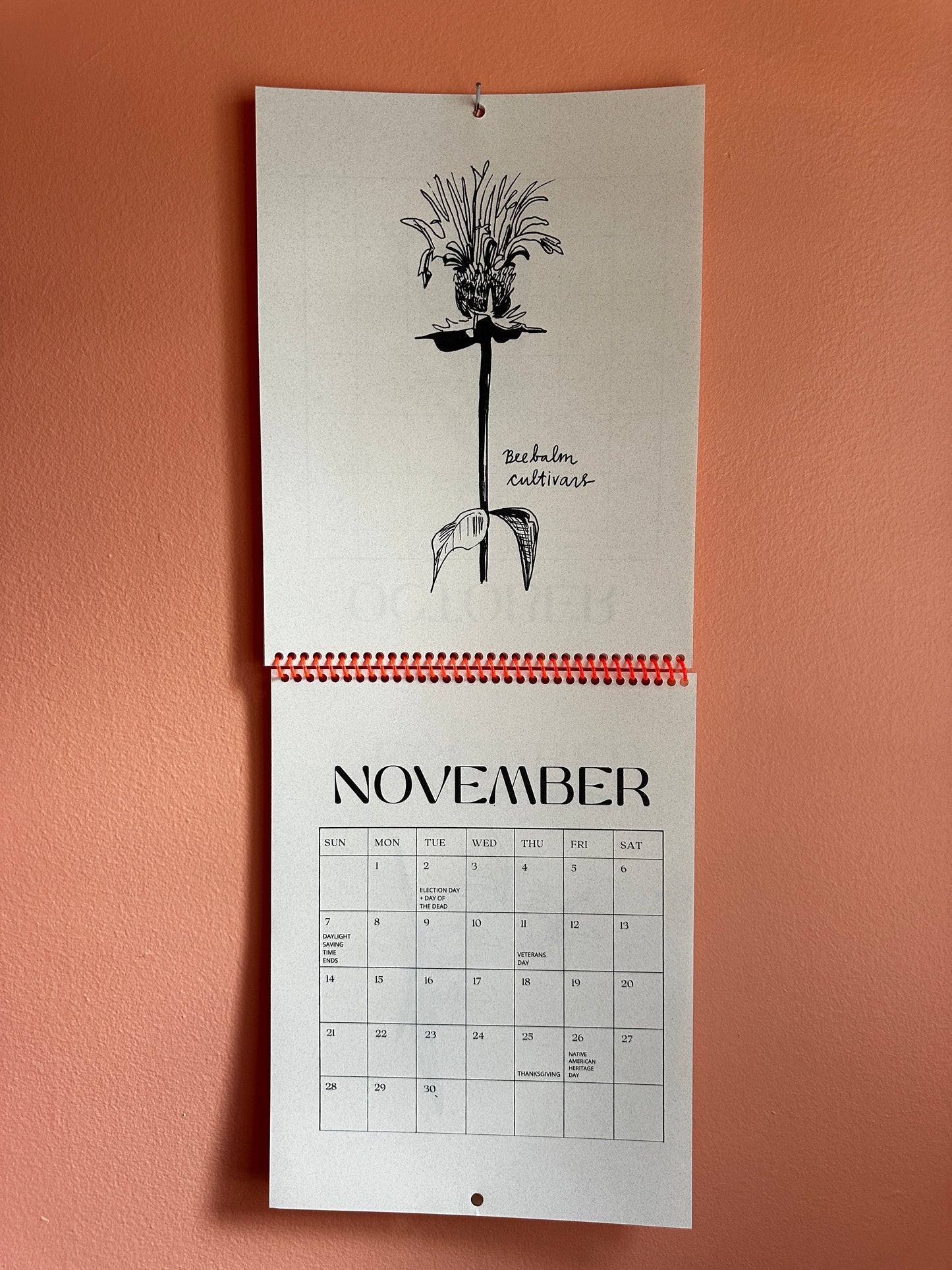 2027 Nebraska Native Flowers - Risograph Calendar