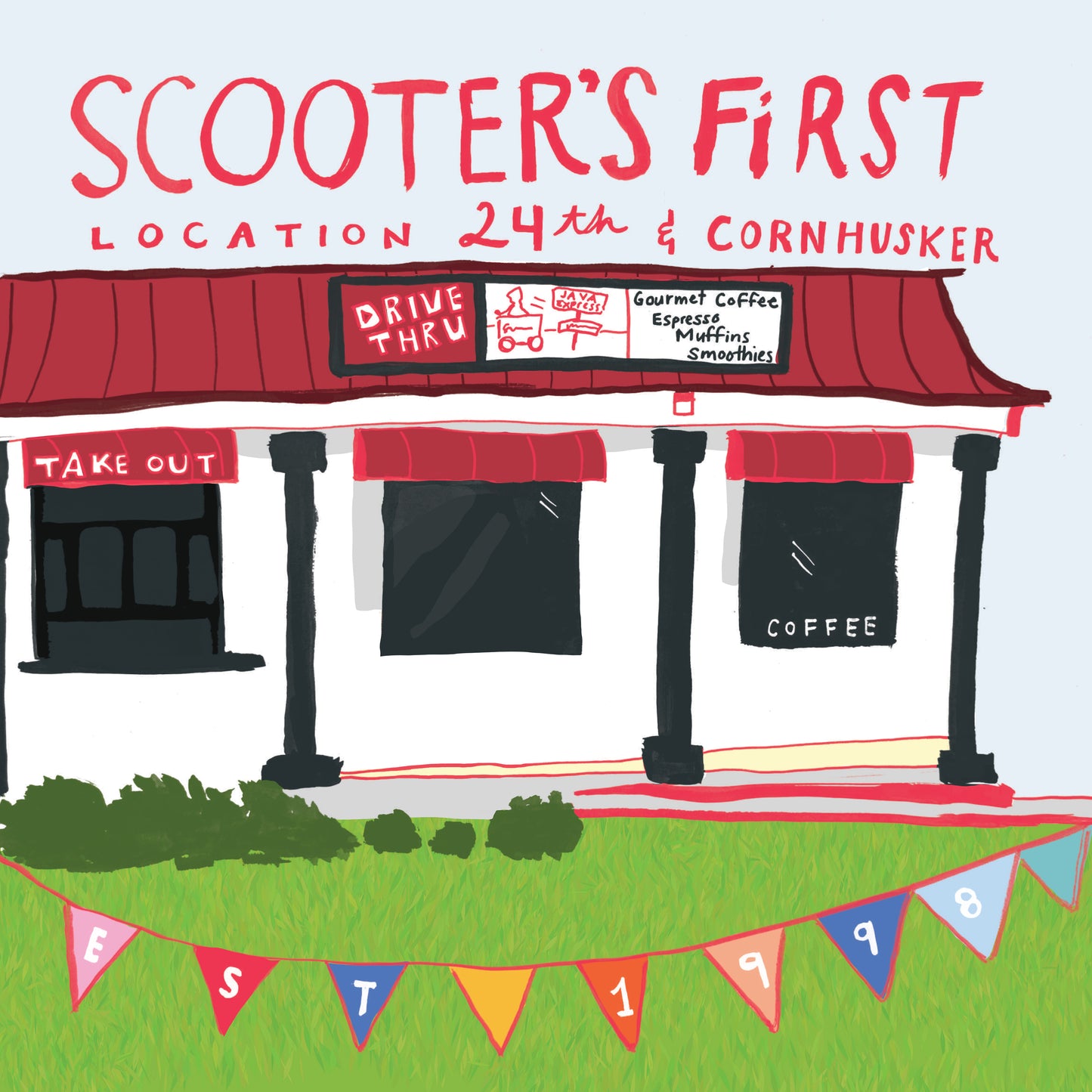 Scooter's First Location Print