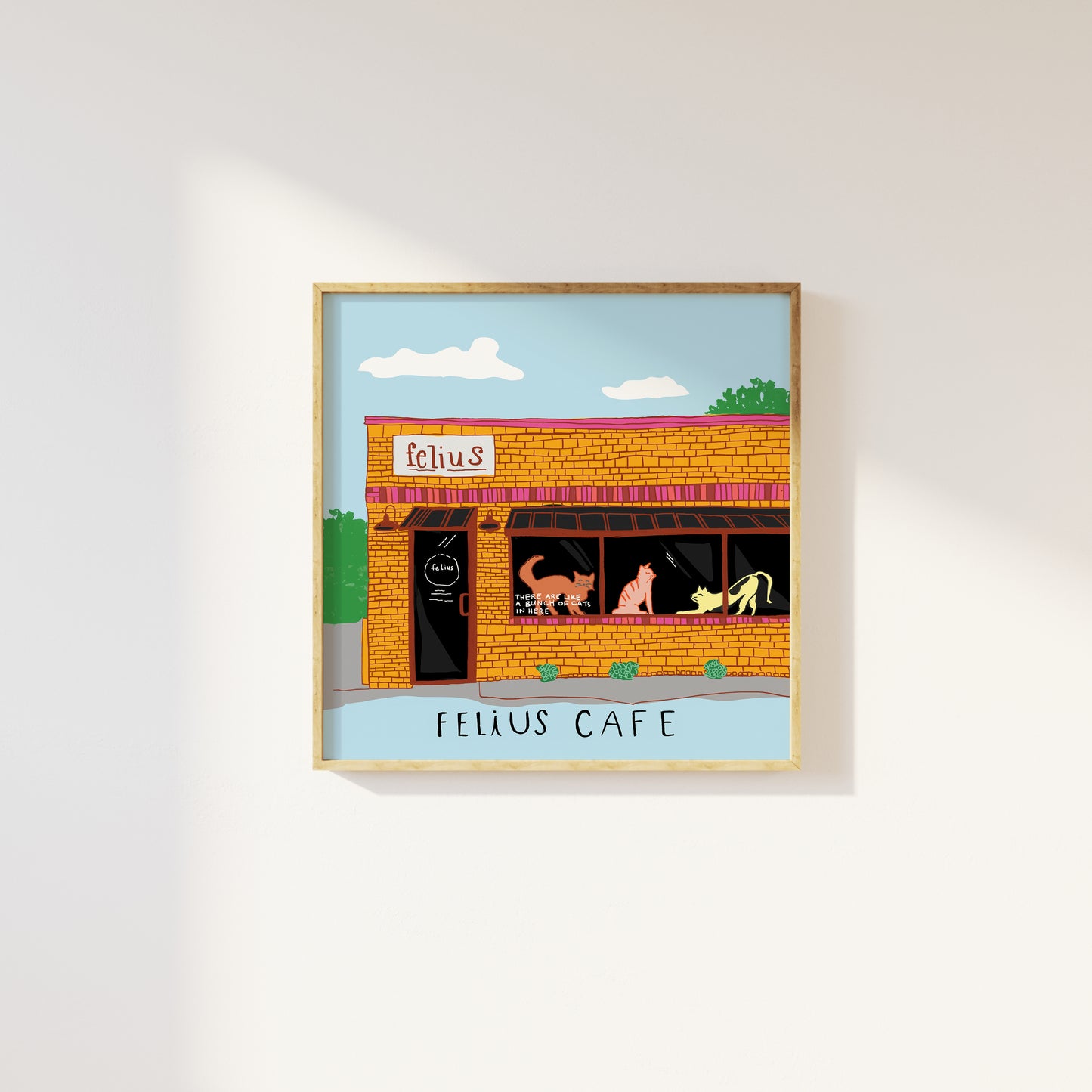 Felius Cat Cafe Print