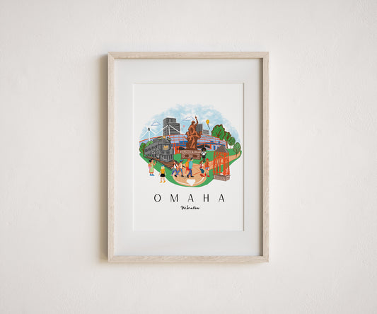 The Road to Omaha Print