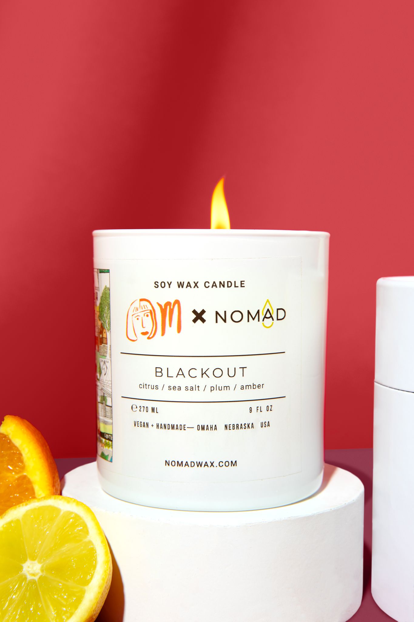 Blackout Scented Candle - Nomad X Julia M Illustrates