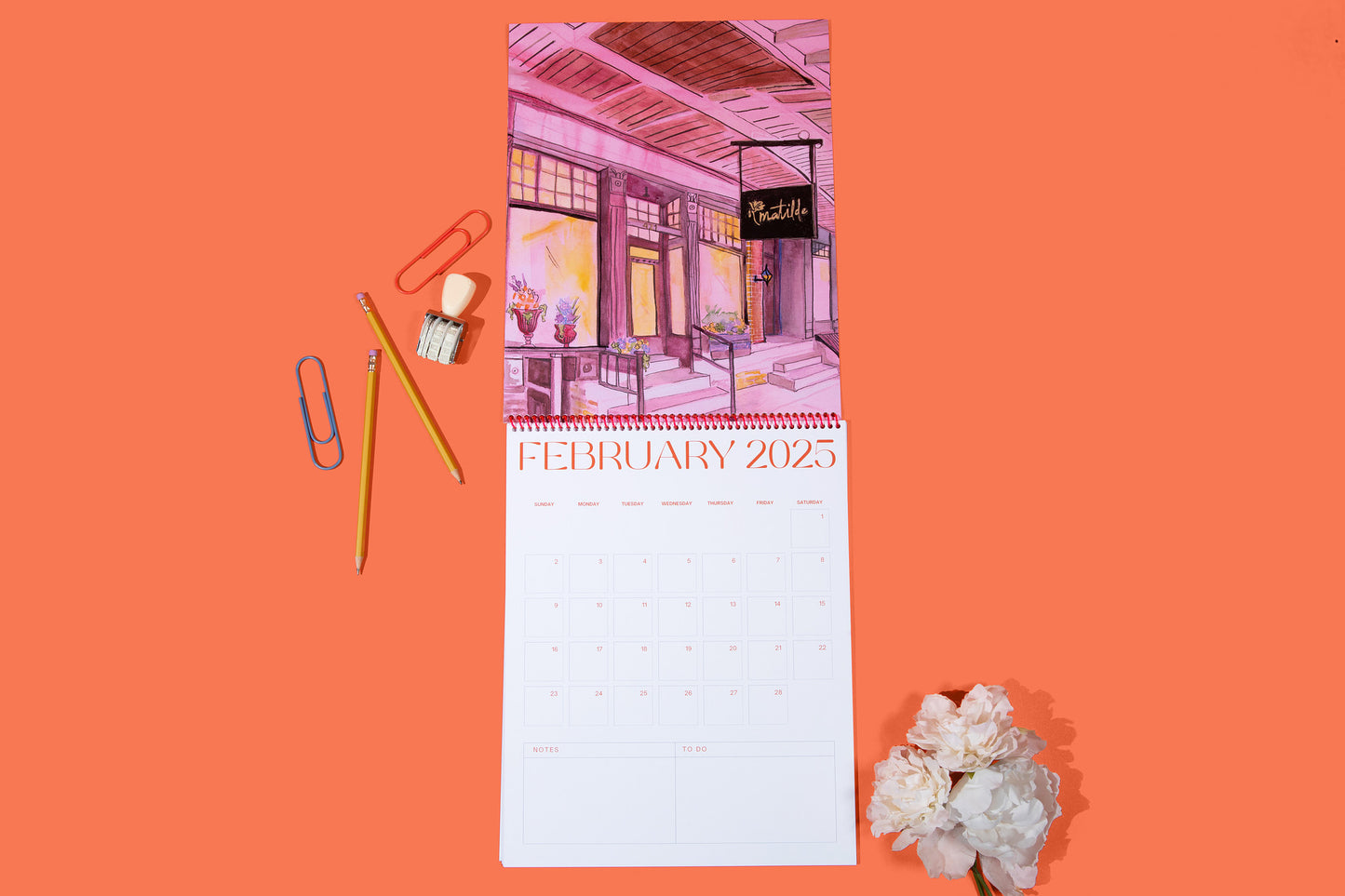 Julia's 2025 Wall Calendar