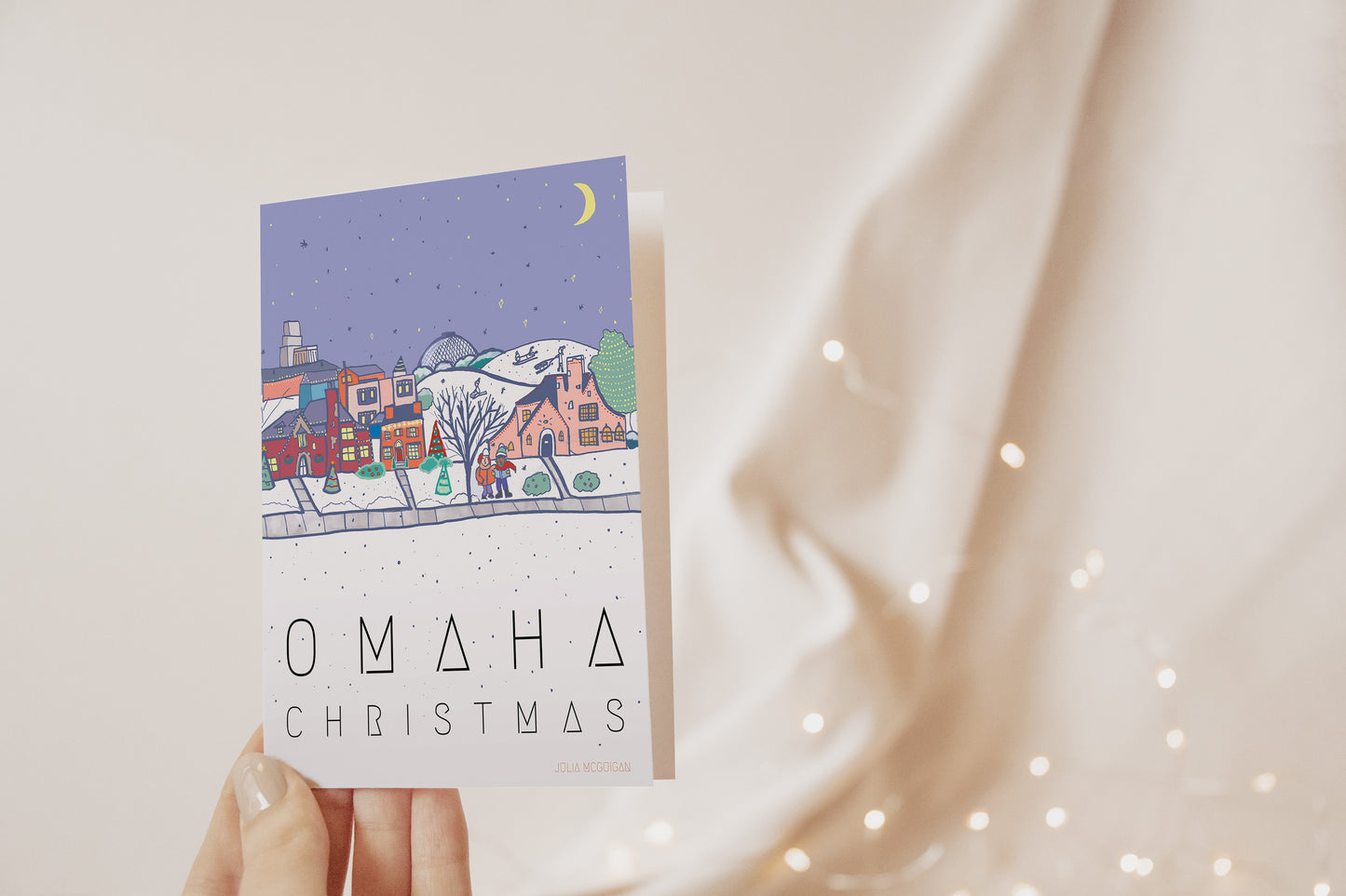 Omaha Christmas Greeting Card